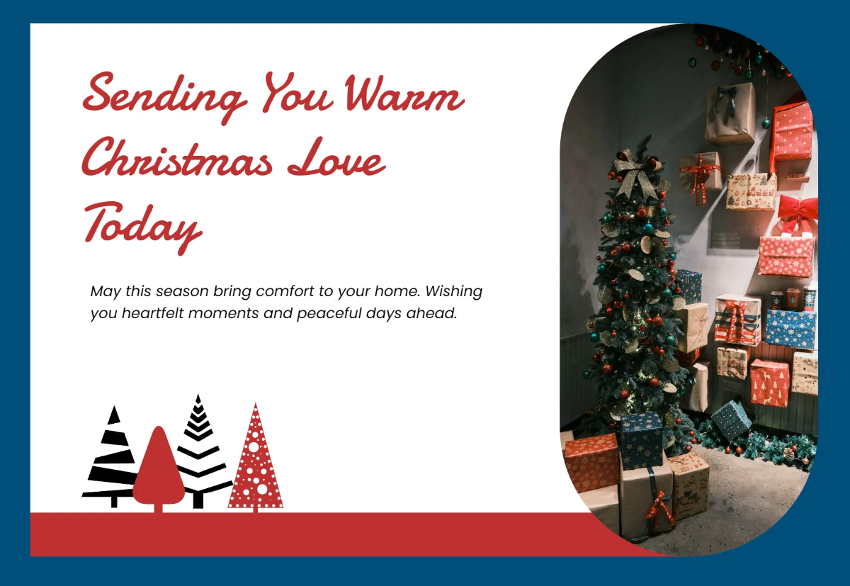 Free Cozy Christmas Card Template to Edit Online