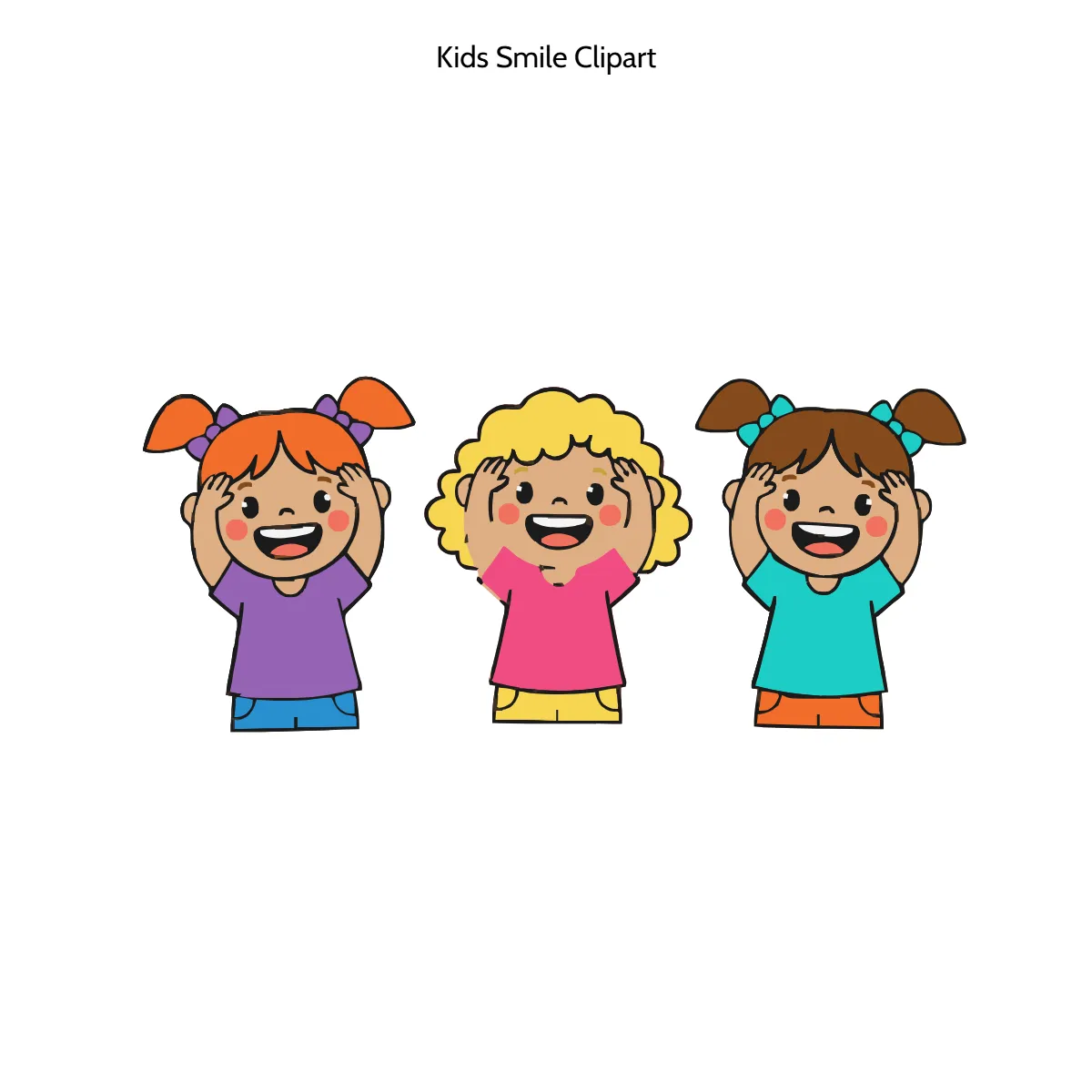 Free Kids Smile Vector Clipart (PNG, SVG) to Edit Online