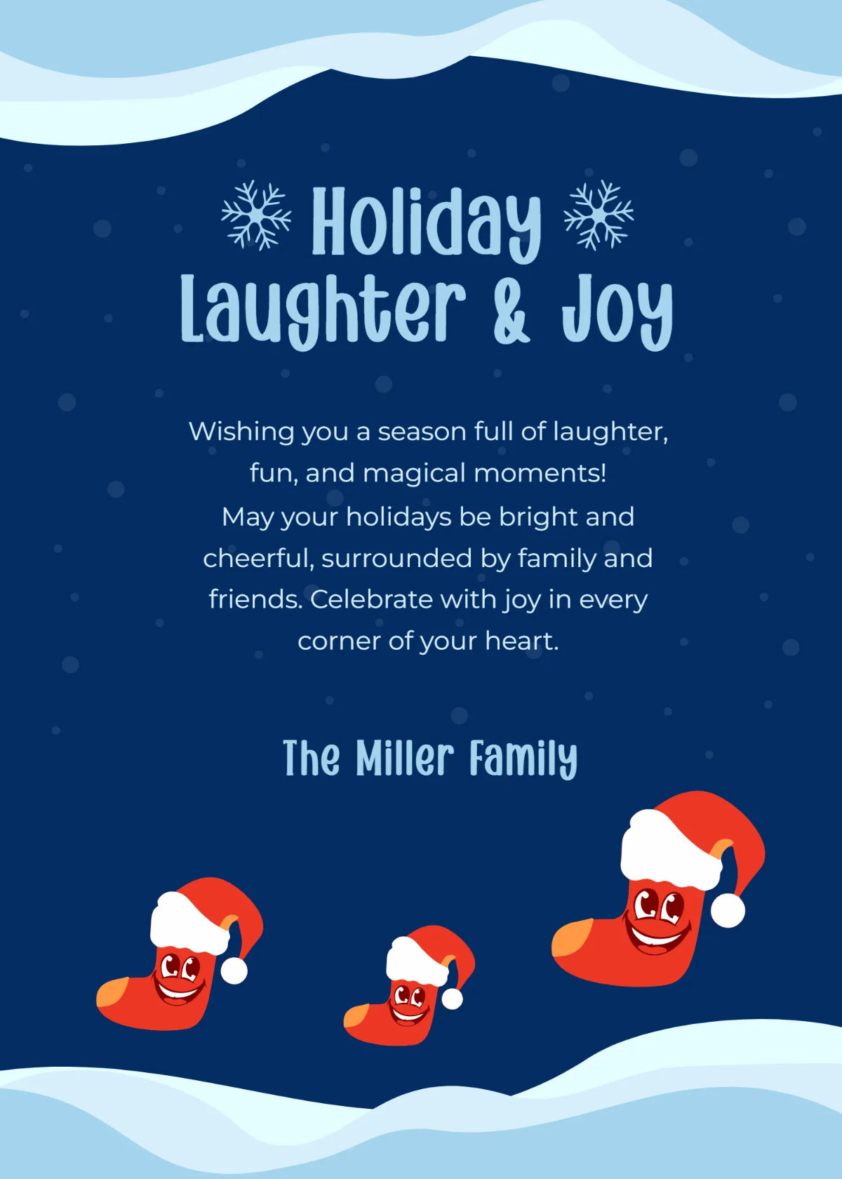 Free Christmas Fun Wishes Template to Edit Online