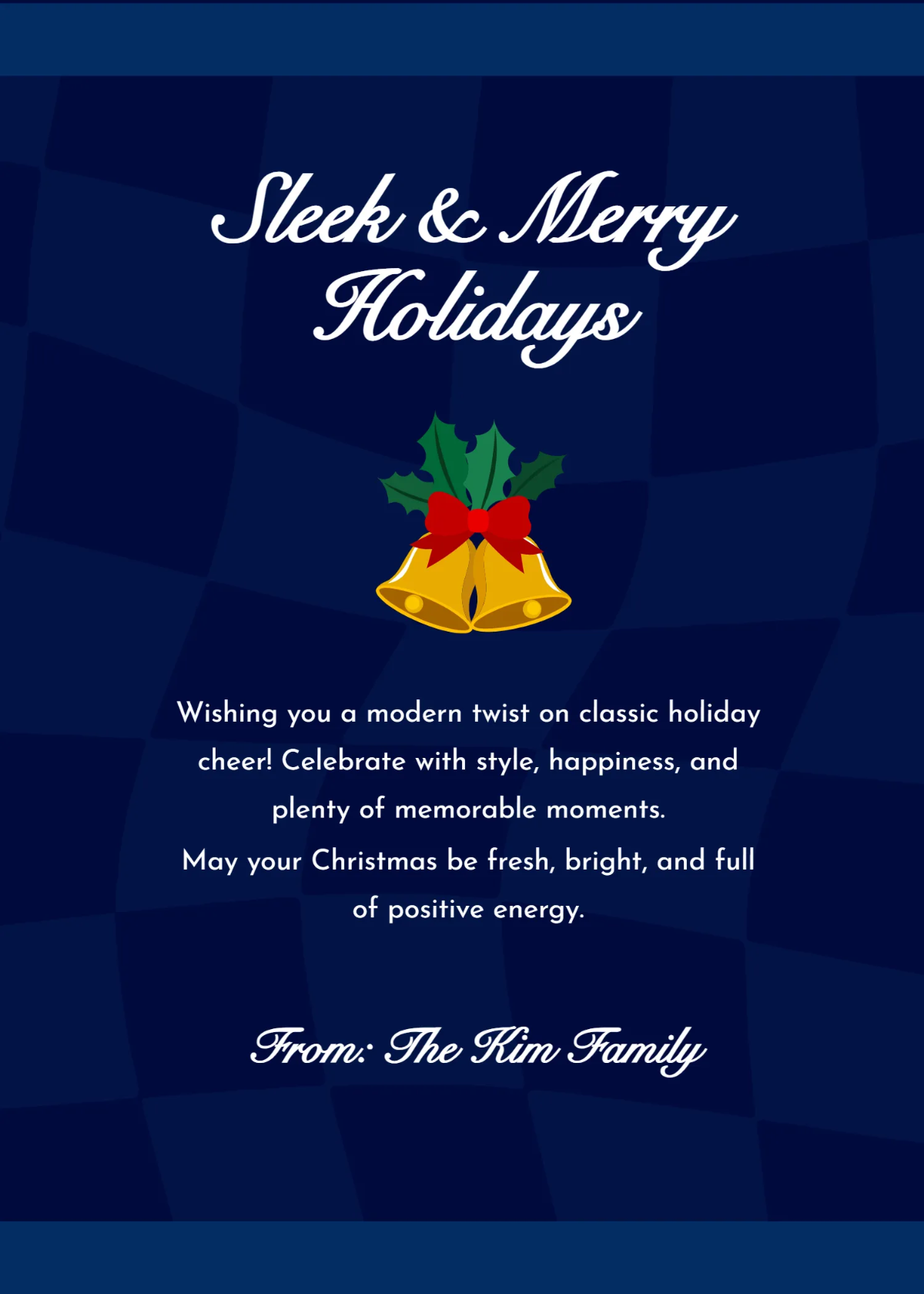 Free Modern Christmas Wishes Template to Edit Online