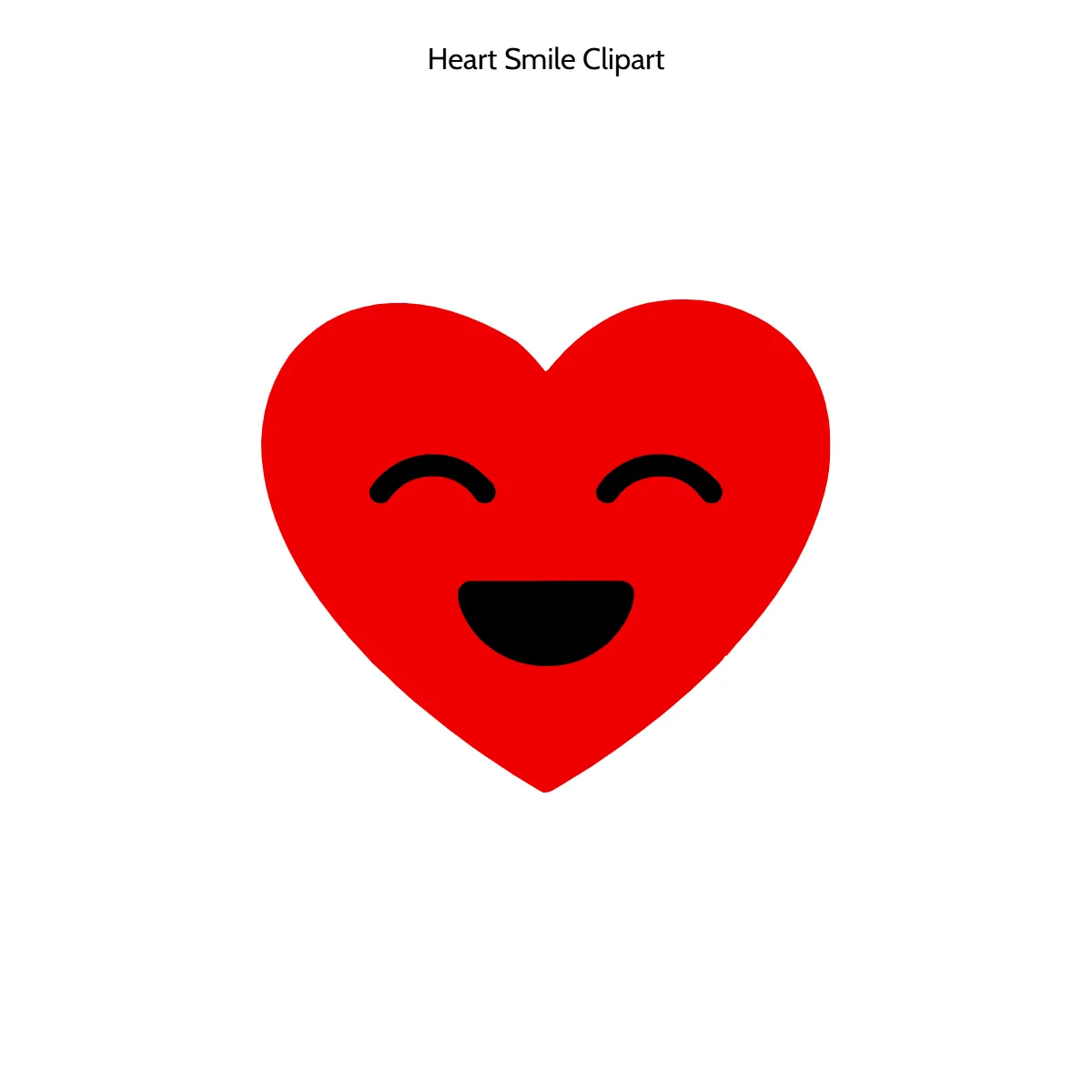 Free Heart Smile Vector Clipart (PNG, SVG) to Edit Online