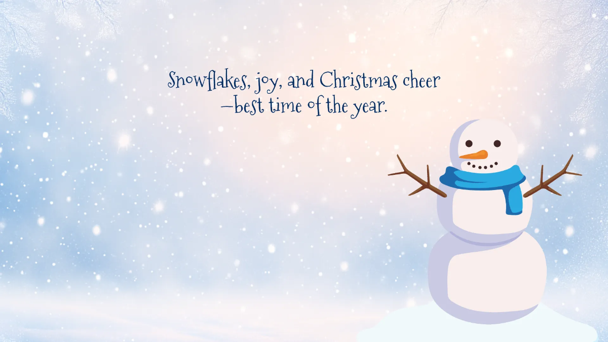 Free Snowy Christmas Background Template to Edit Online