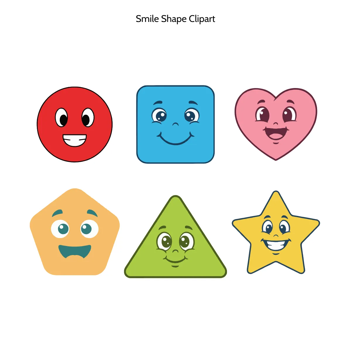 Free Smile Shape Vector Clipart (PNG, SVG) to Edit Online