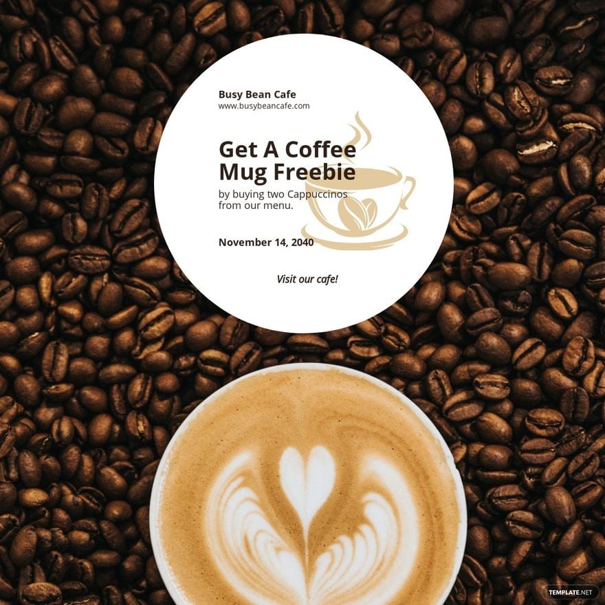 Coffee Shop Promotion Instagram Post Template