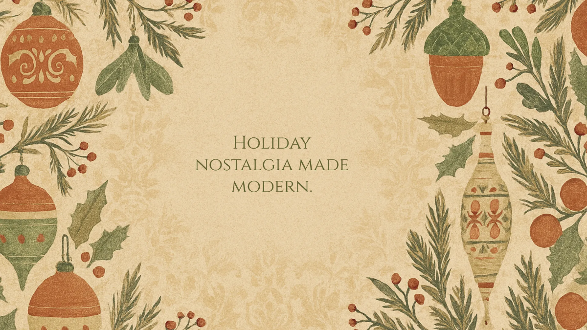 Free Vintage Christmas Background Template to Edit Online