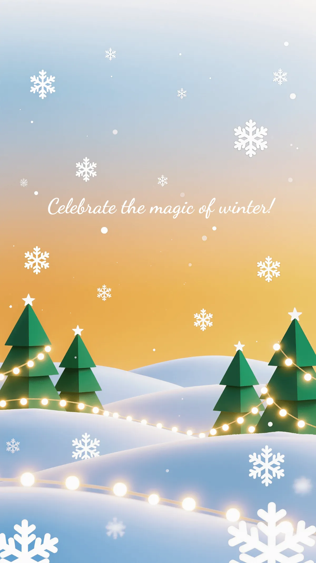 Festive Winter Wallpaper Template Festive Winter Wallpaper Template