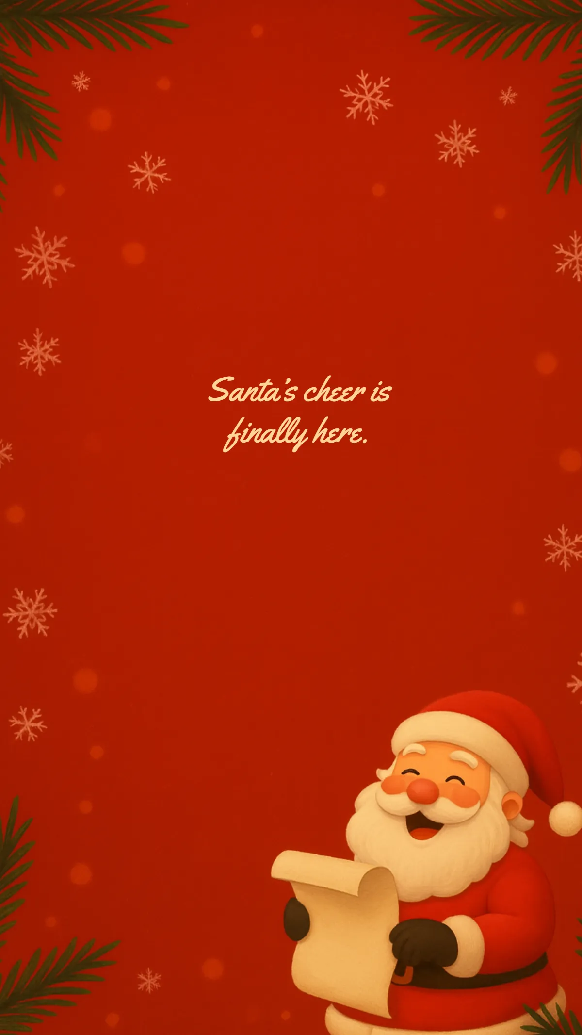 Free Merry Santa Wallpaper Template to Edit Online