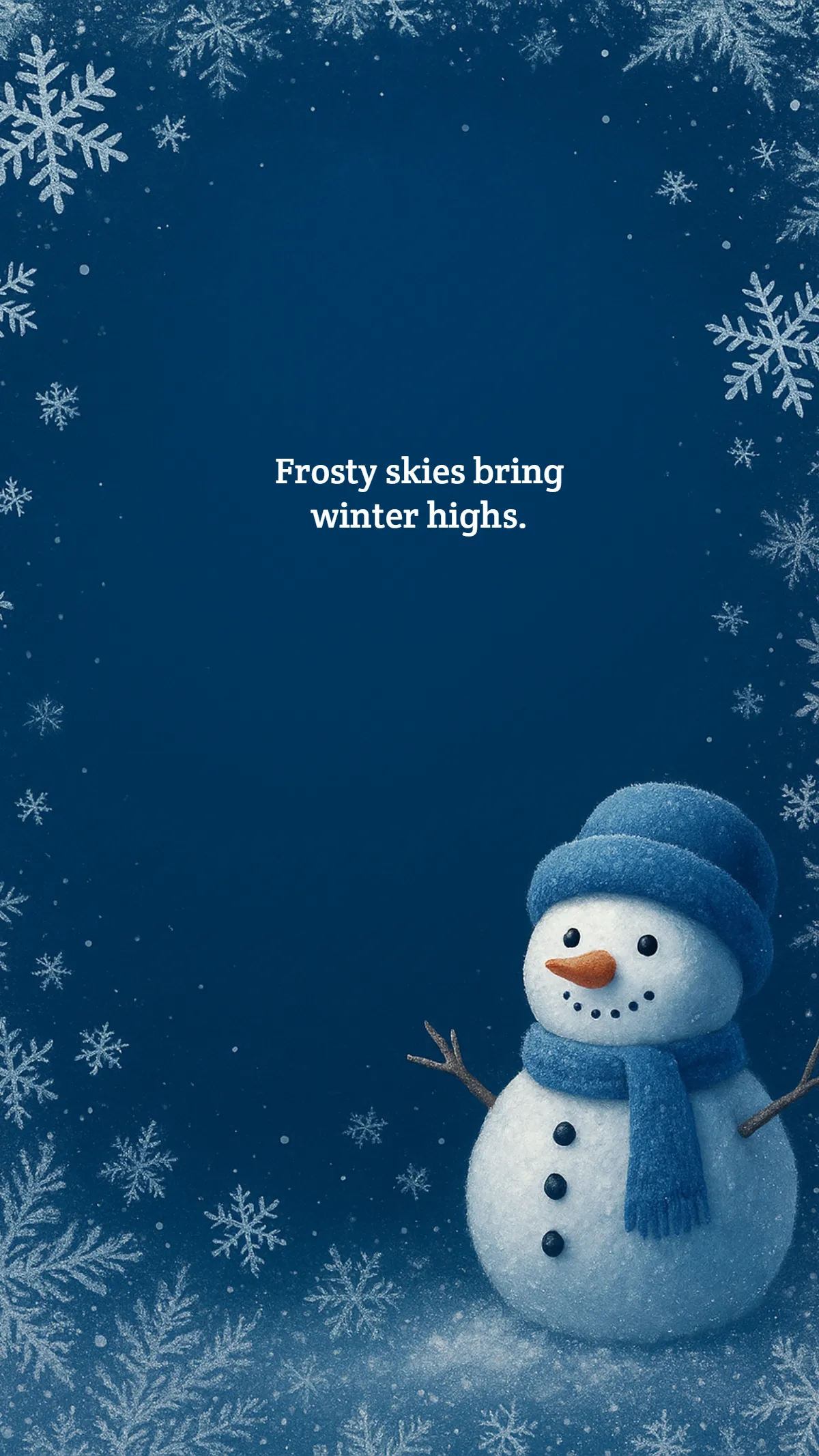 Free Frosty Snowy Wallpaper Template to Edit Online