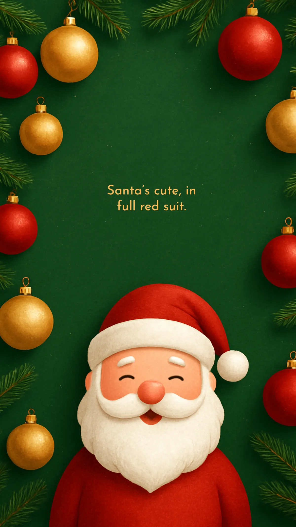 Free Cute Santa Wallpaper Template to Edit Online