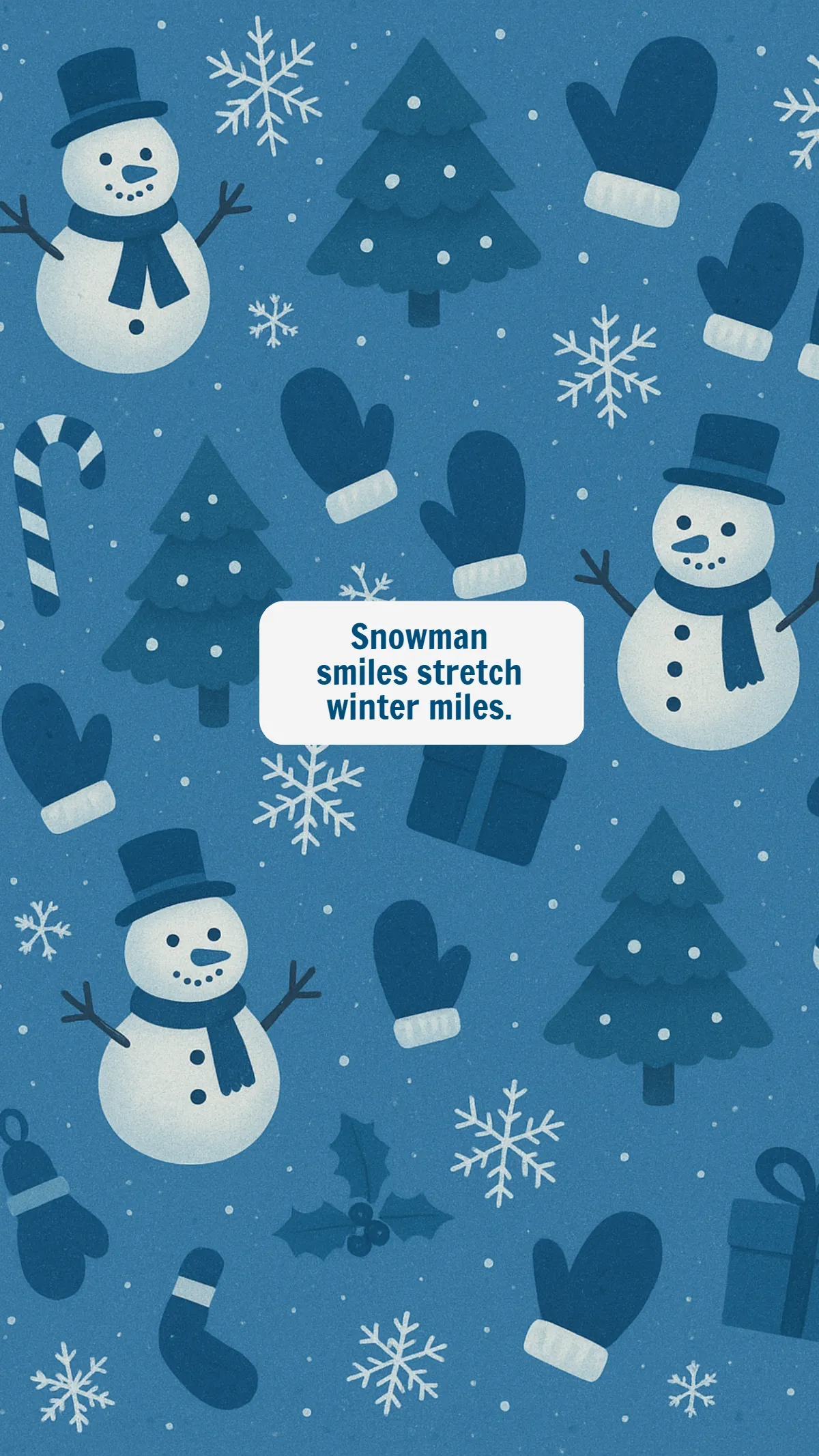 Free Cute Snowman Wallpaper Template to Edit Online