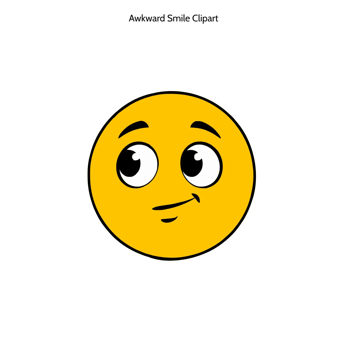 Free Awkward Smile Vector Clipart (PNG, SVG) to Edit Online