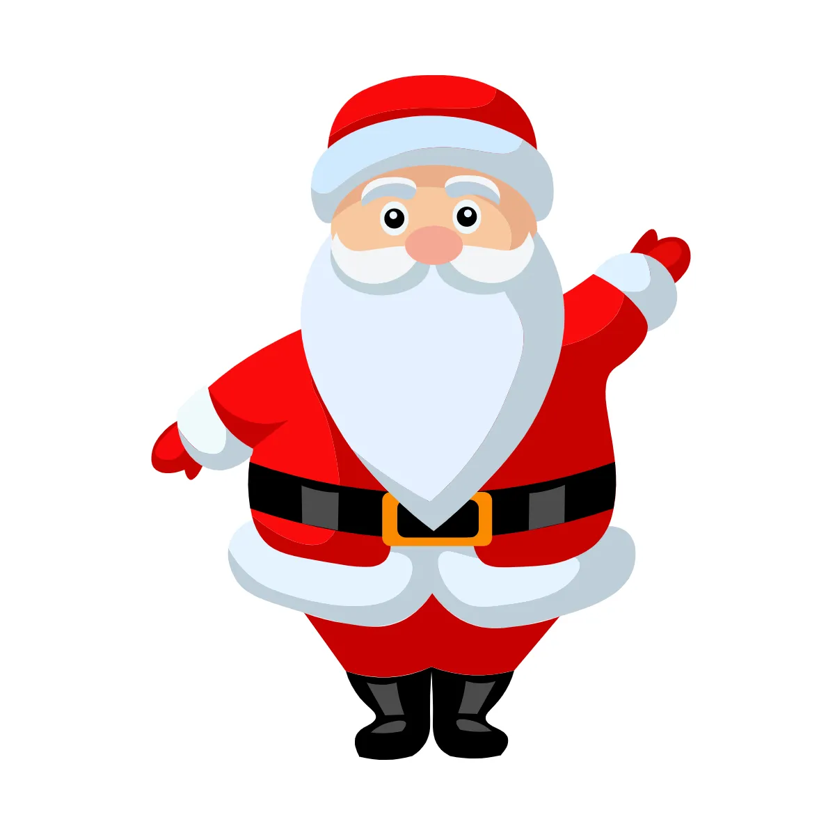 Free Cute Santa Christmas Clipart Template to Edit Online