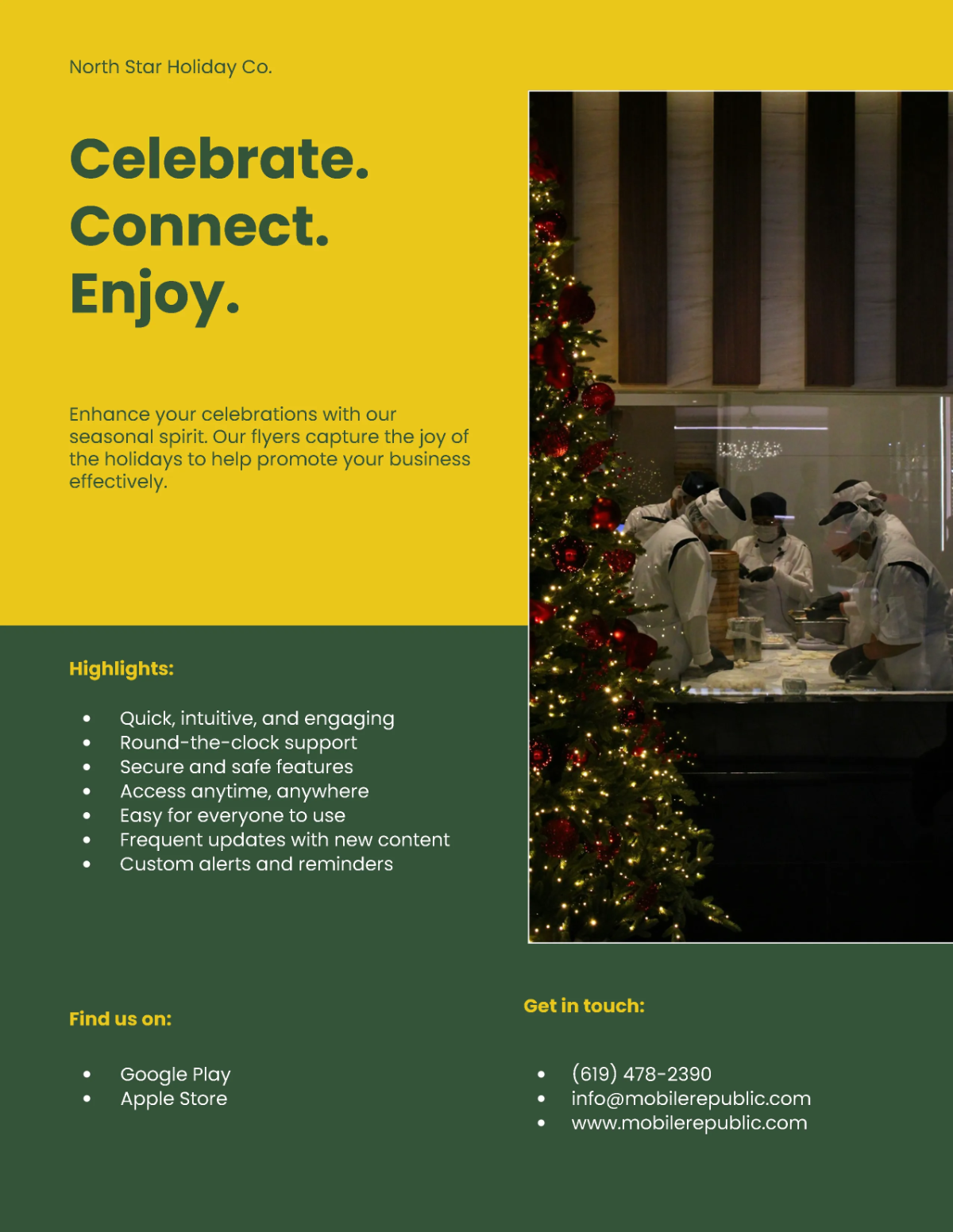 Free Business Christmas Flyer Template to Edit Online