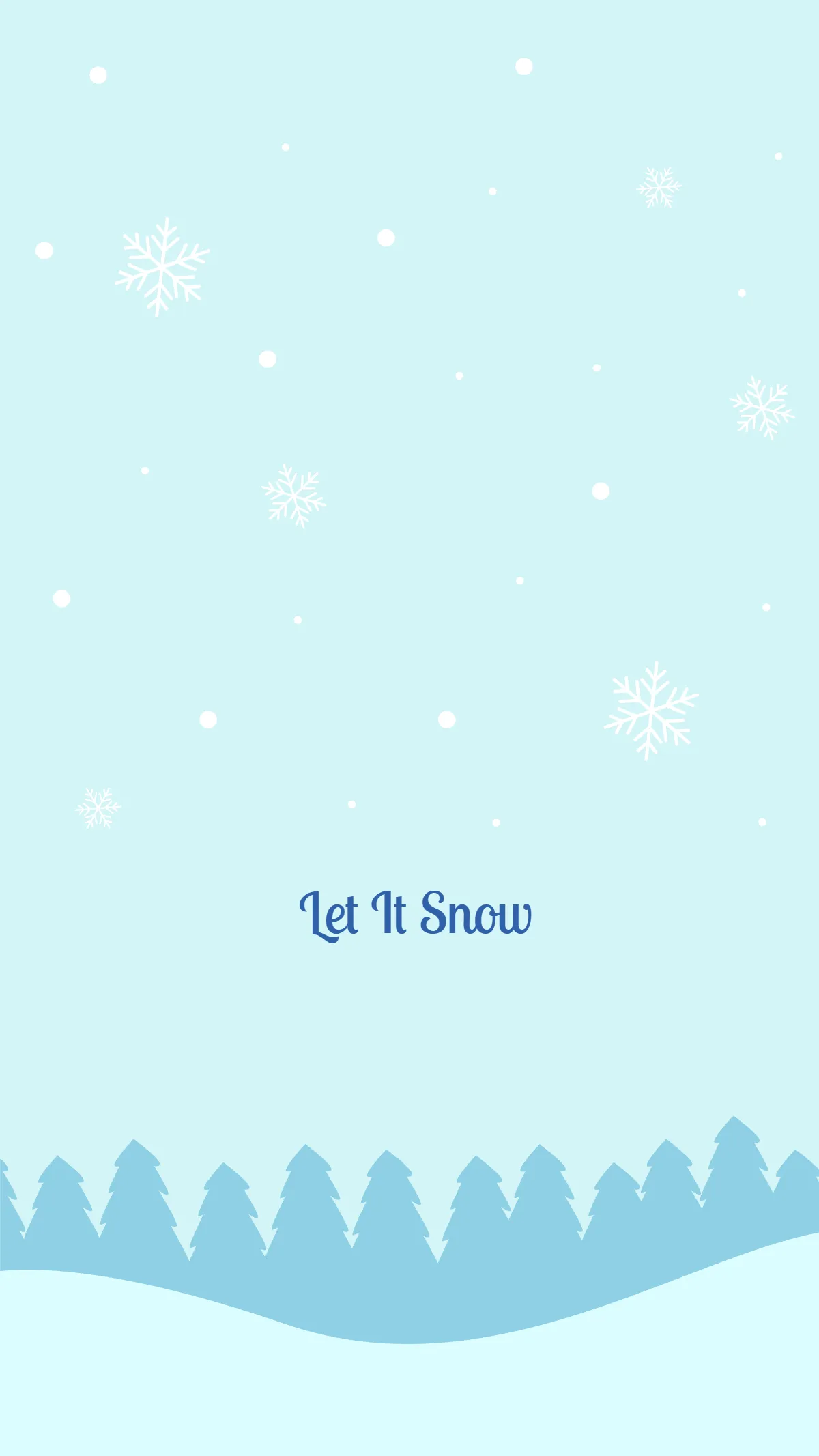 Simple Snowy Wallpaper Template Simple Snowy Wallpaper Template