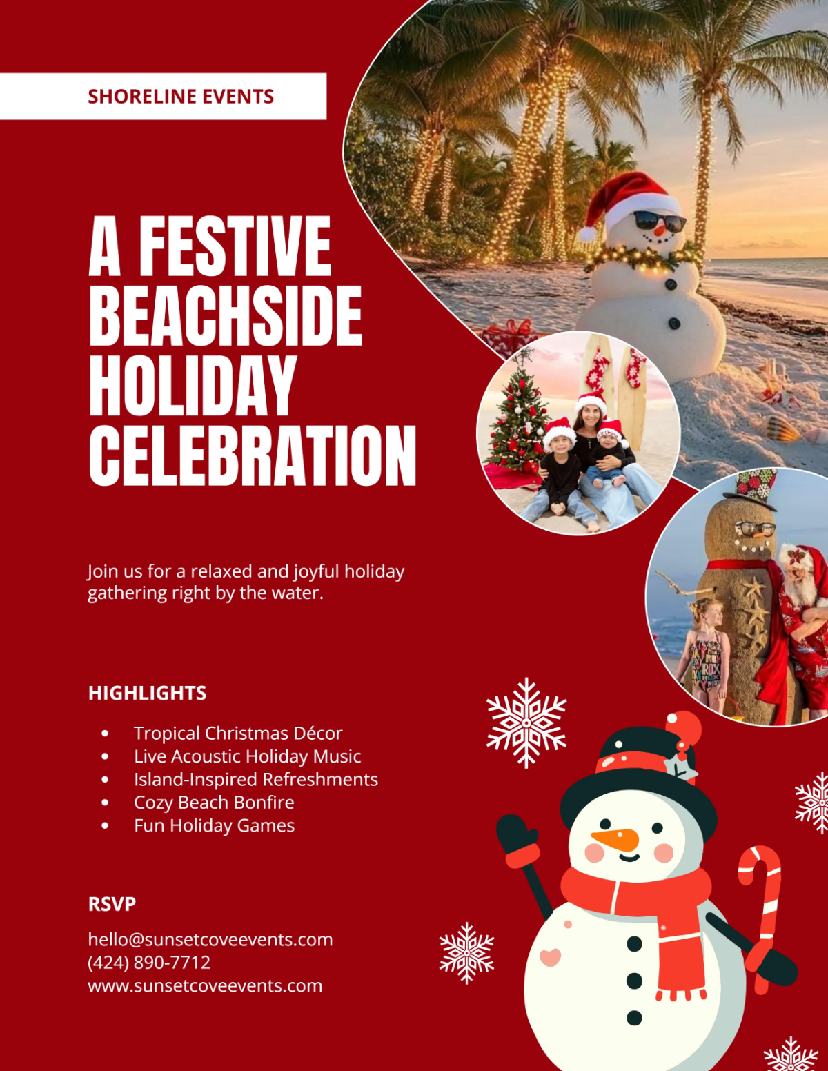 Free Beach Christmas Flyer Template to Edit Online Free Beach Christmas Flyer Template to Edit Online