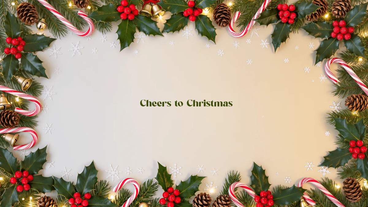 Free Christmas Photo Border Background Template to Edit Online