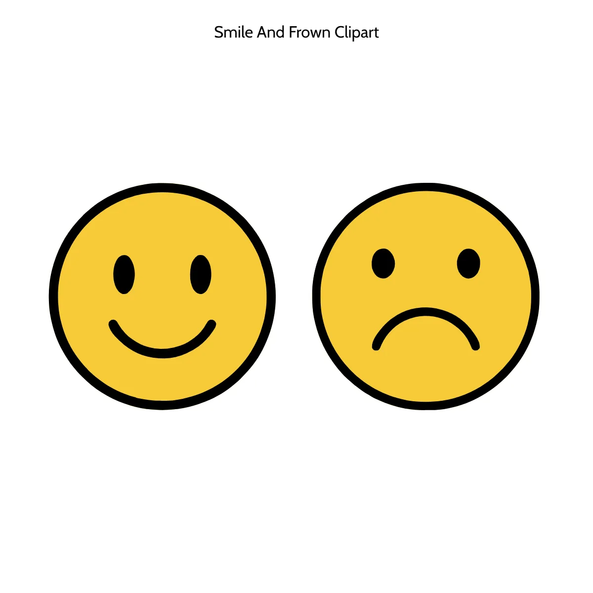 Free Smile Frown Vector Clipart (PNG, SVG) to Edit Online