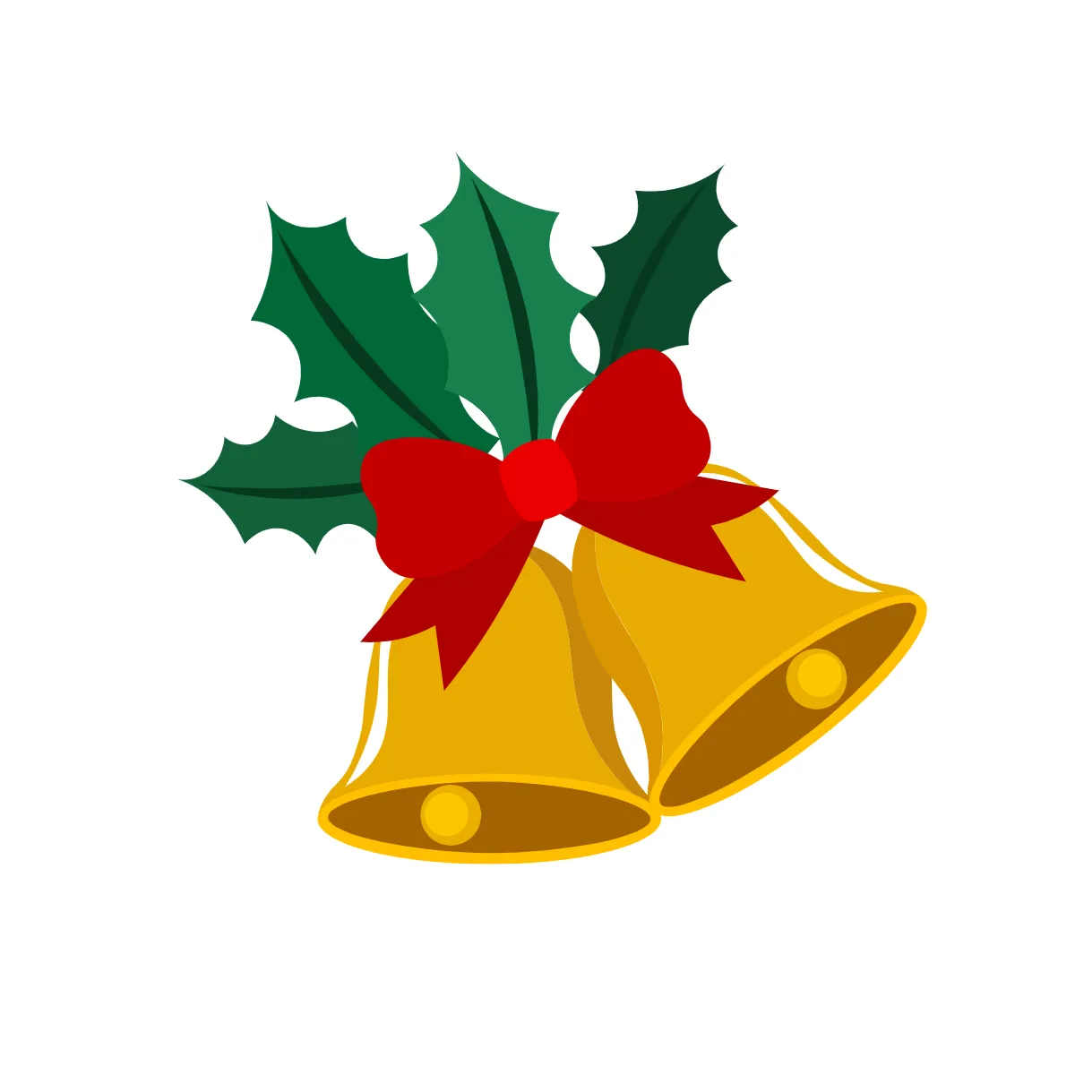 Free Christmas Bell Silhouette Christmas Template to Edit Online