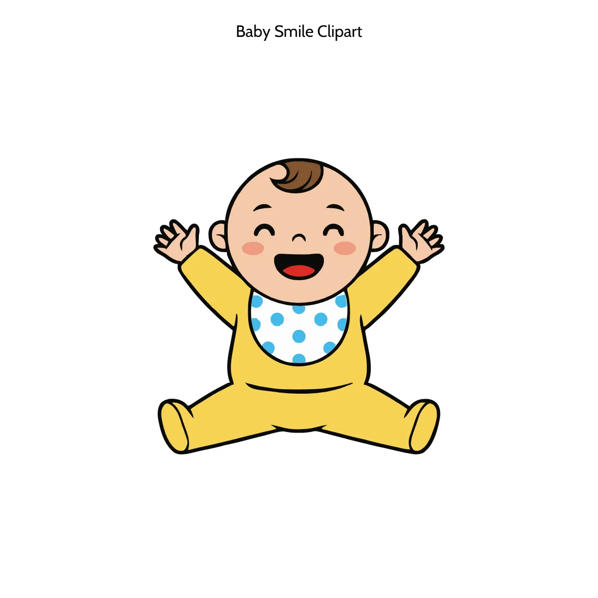 Free Baby Smile Vector Clipart (PNG, SVG) to Edit Online