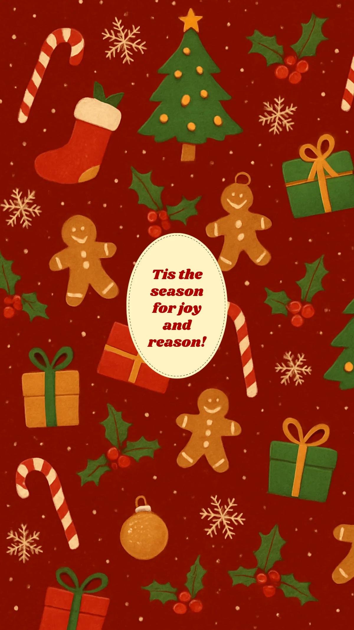 Free Simple Festive Wallpaper Template to Edit Online