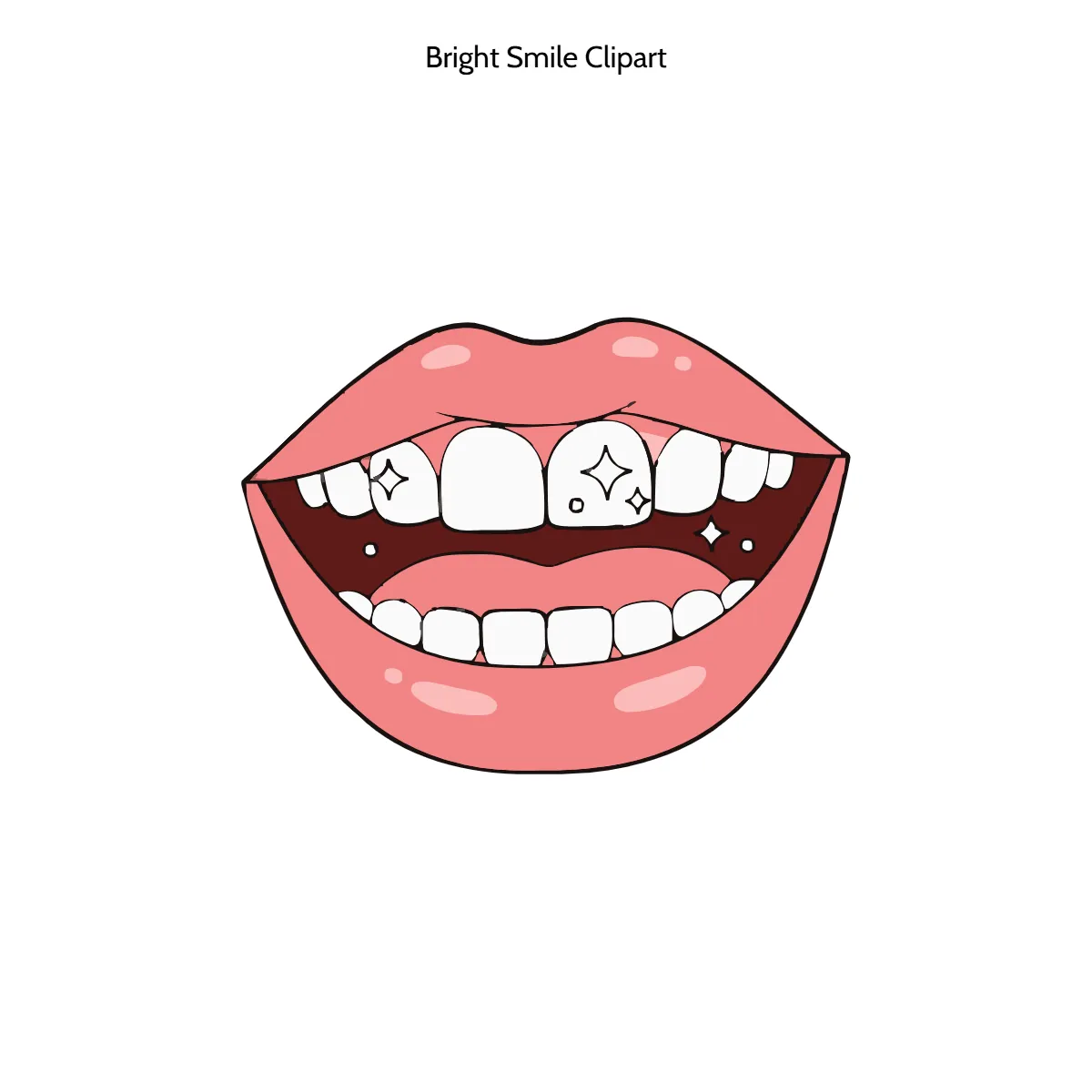 Free Bright Smile Vector Clipart (PNG, SVG) to Edit Online