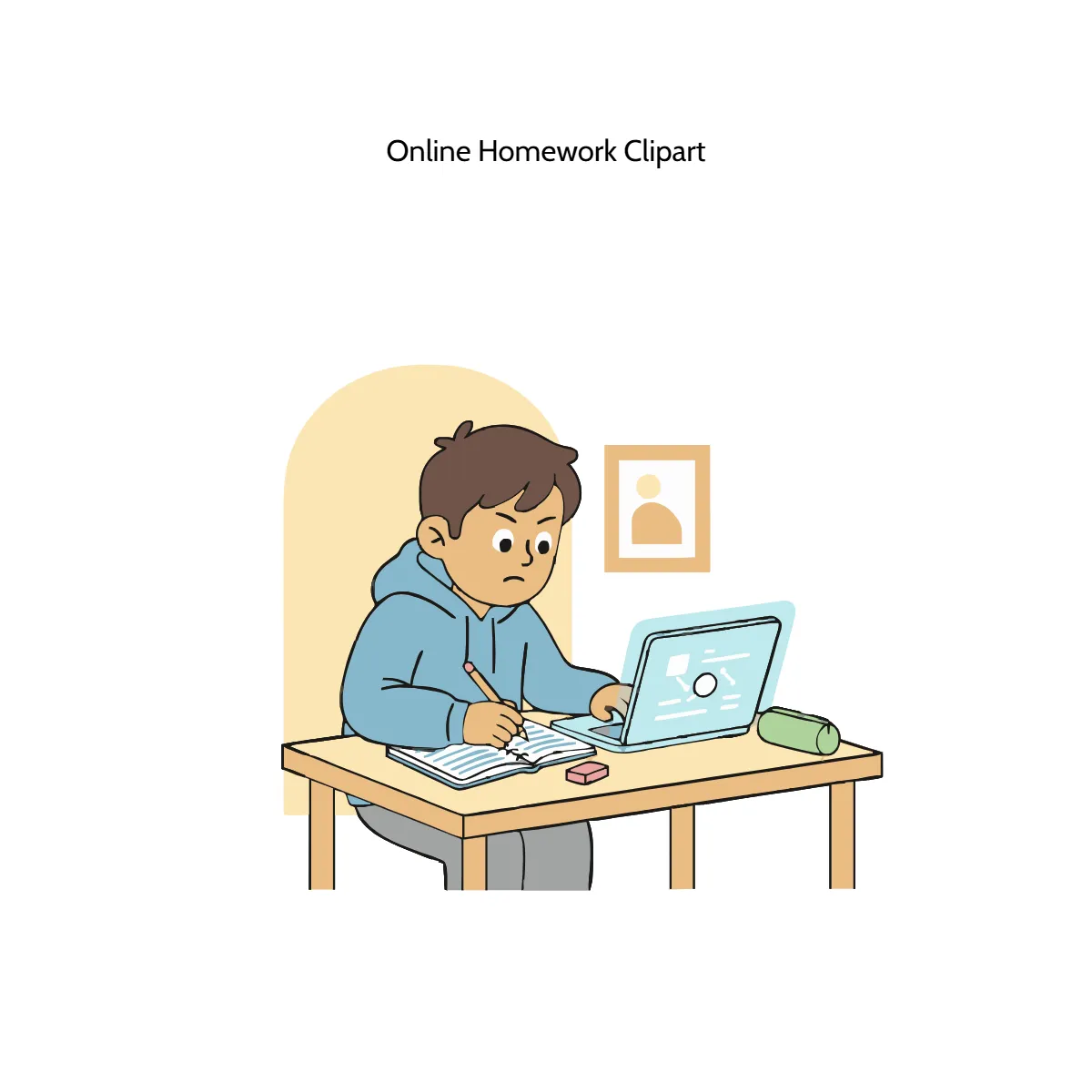 Free Online Homework Vector Clipart (PNG, SVG) to Edit Online