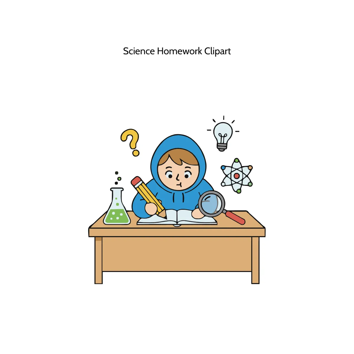 Free Science Homework Vector Clipart (PNG, SVG) to Edit Online