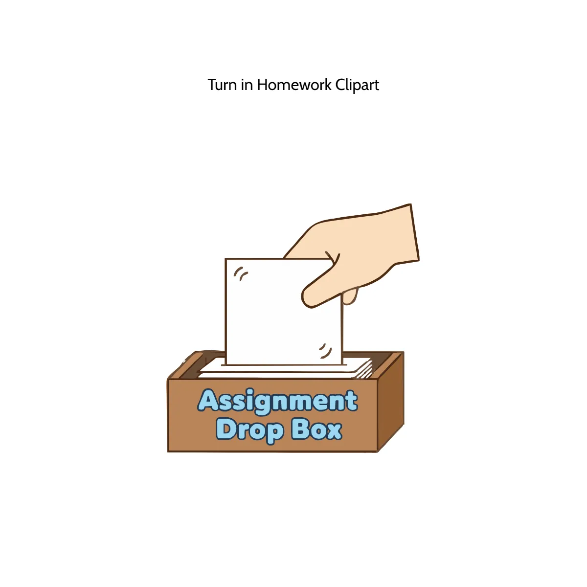 Free Turn in Homework Vector Clipart (PNG, SVG) to Edit Online