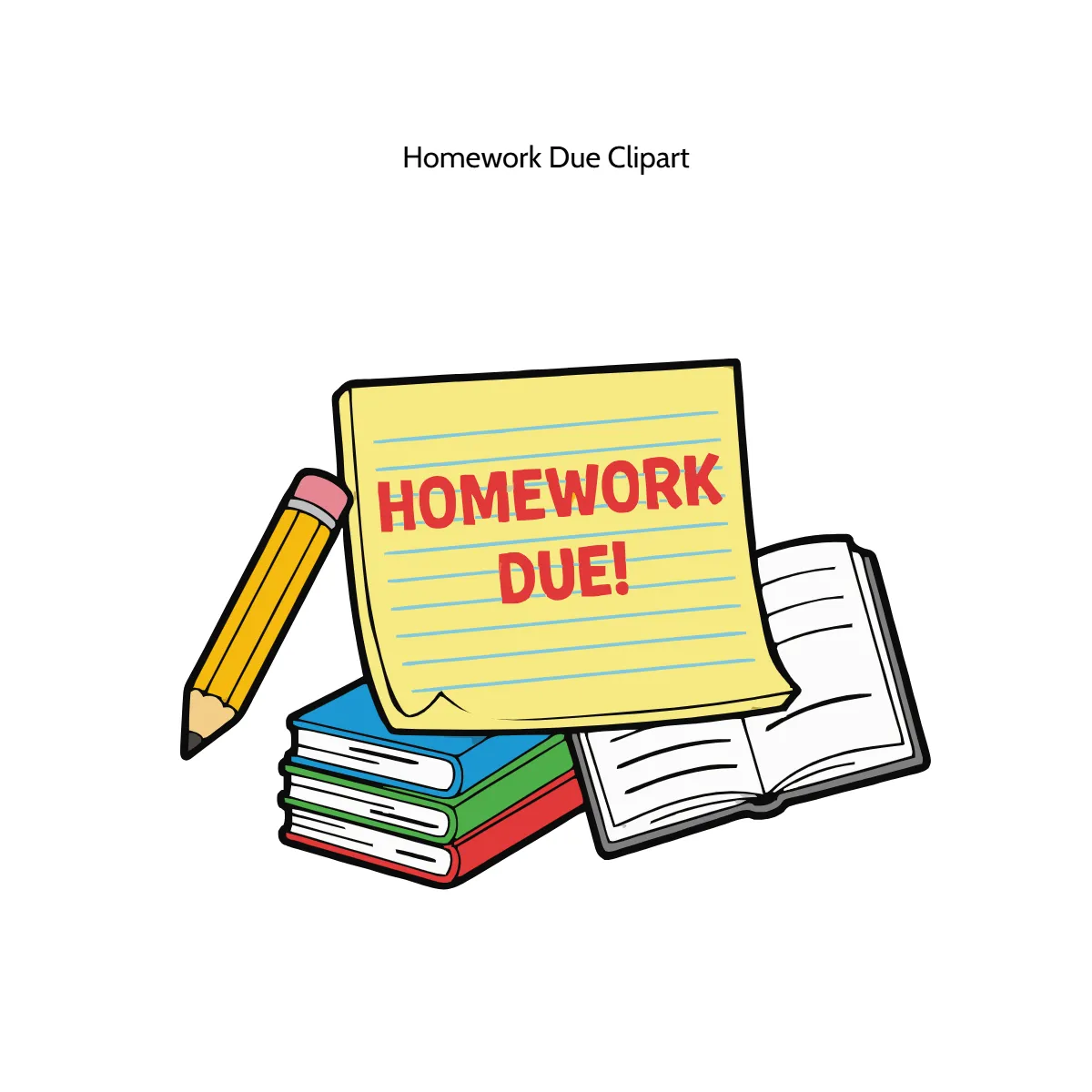 Free Homework Due Vector Clipart (PNG, SVG) to Edit Online