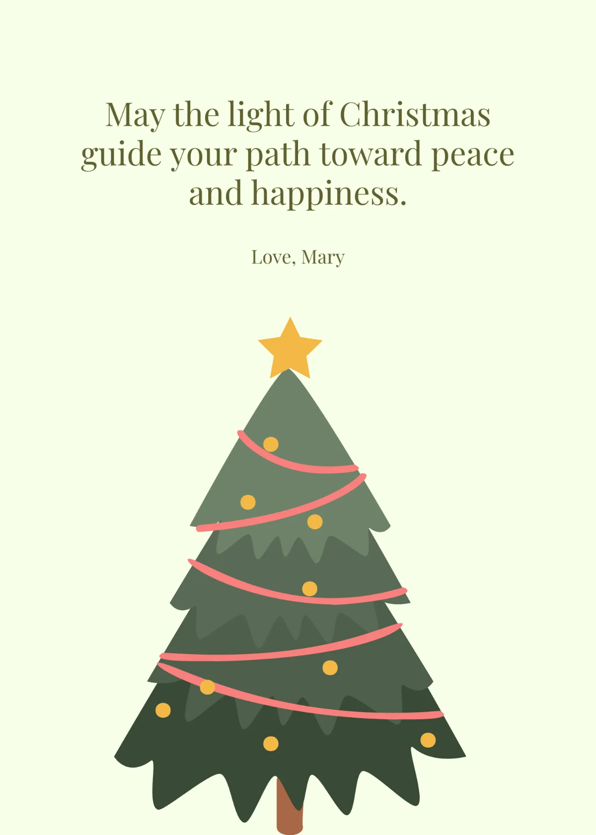 Free Christmas Wishes Quote Template to Edit Online