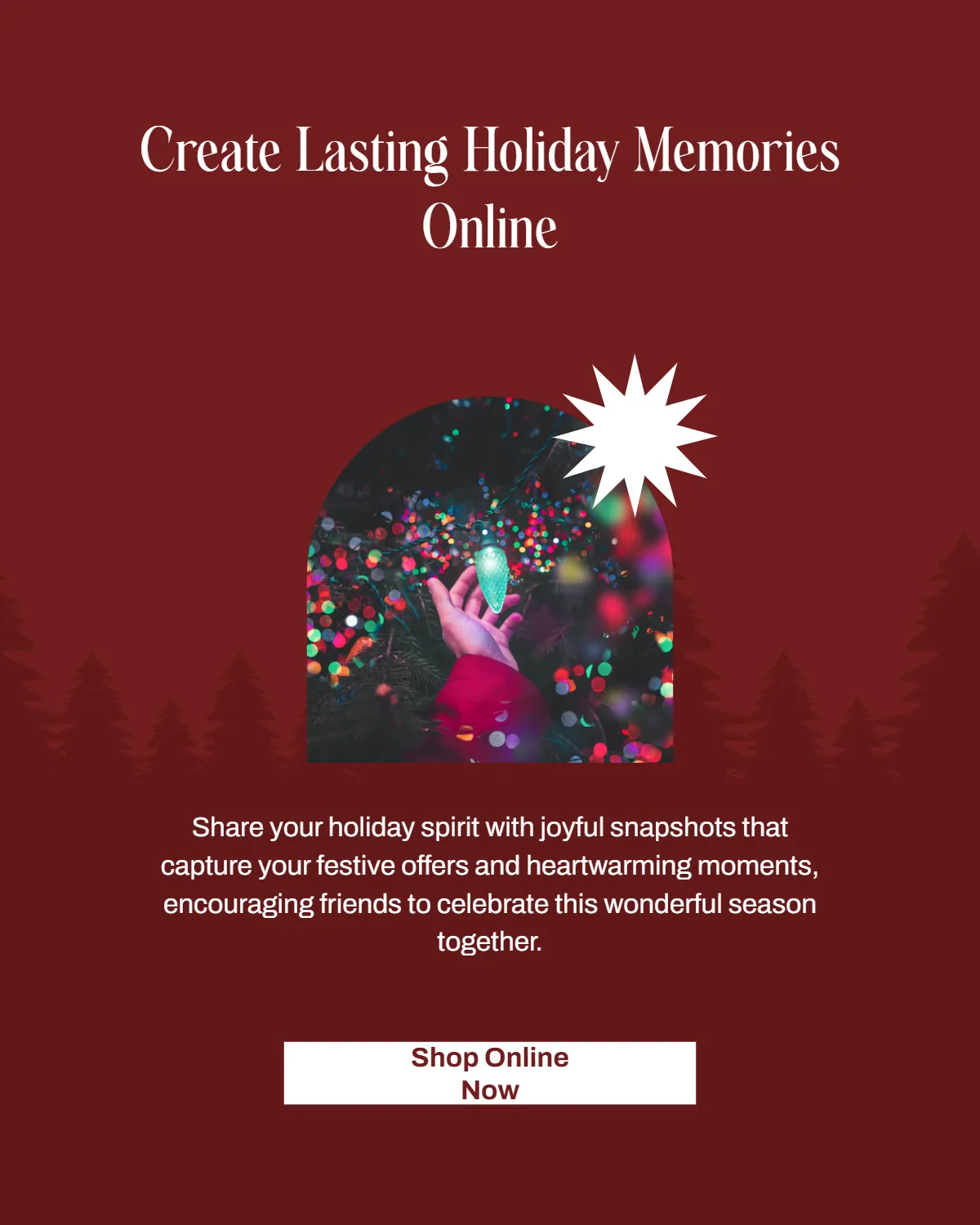 Free Red Digital Christmas Instagram Post Template to Edit Online