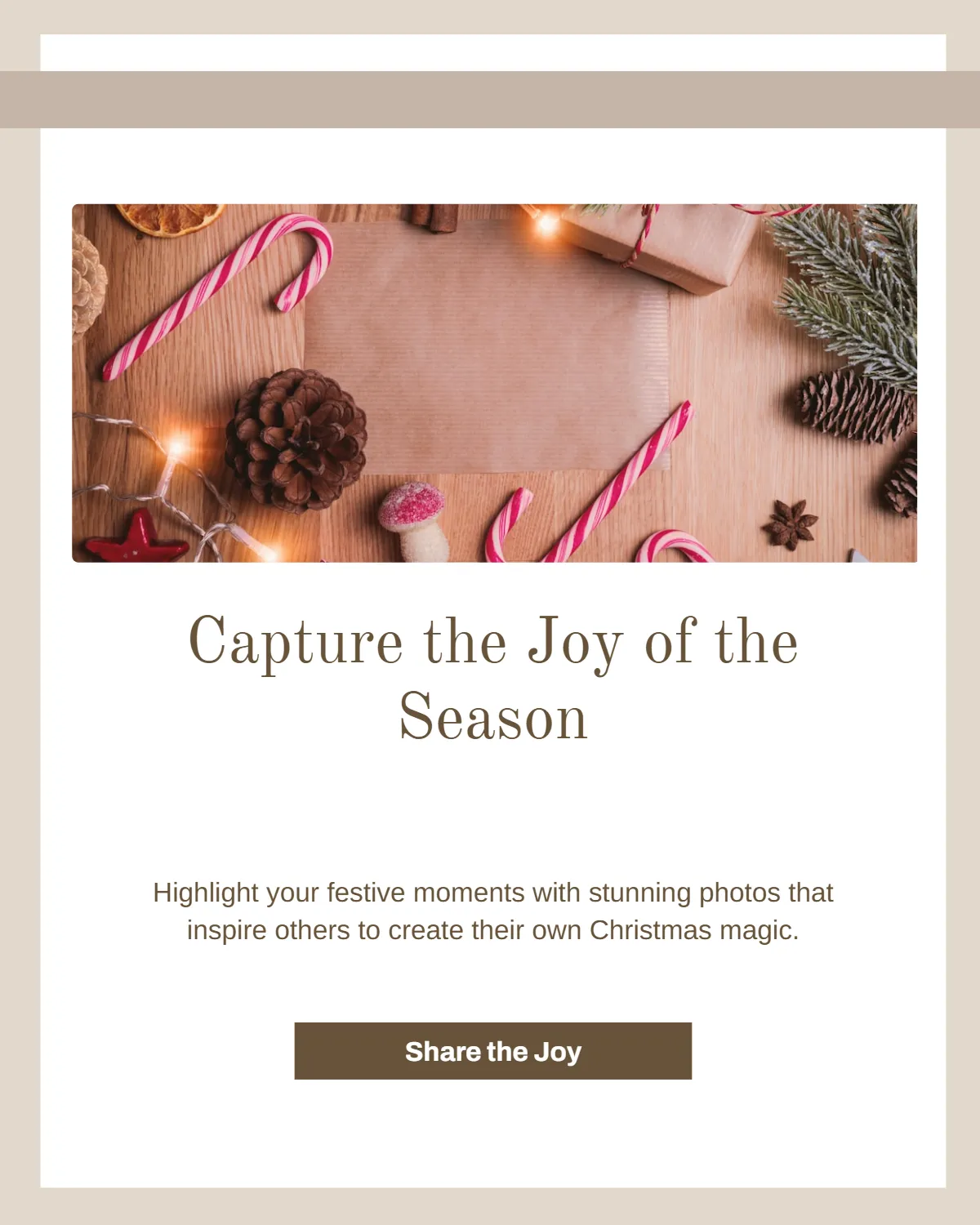 Free Photoshoot Christmas Instagram Post Template to Edit Online