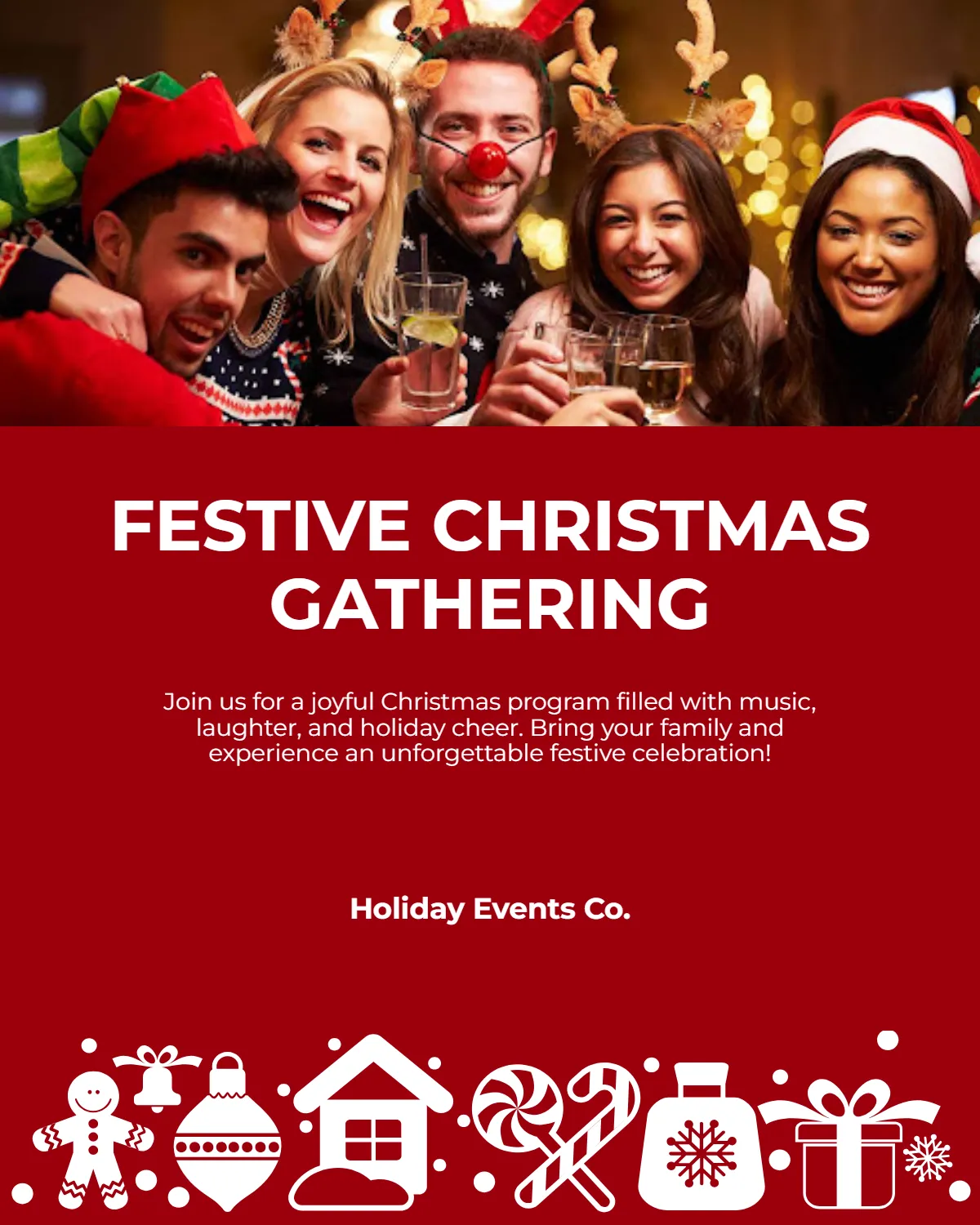 Free Christmas Program Instagram Post Template to Edit Online