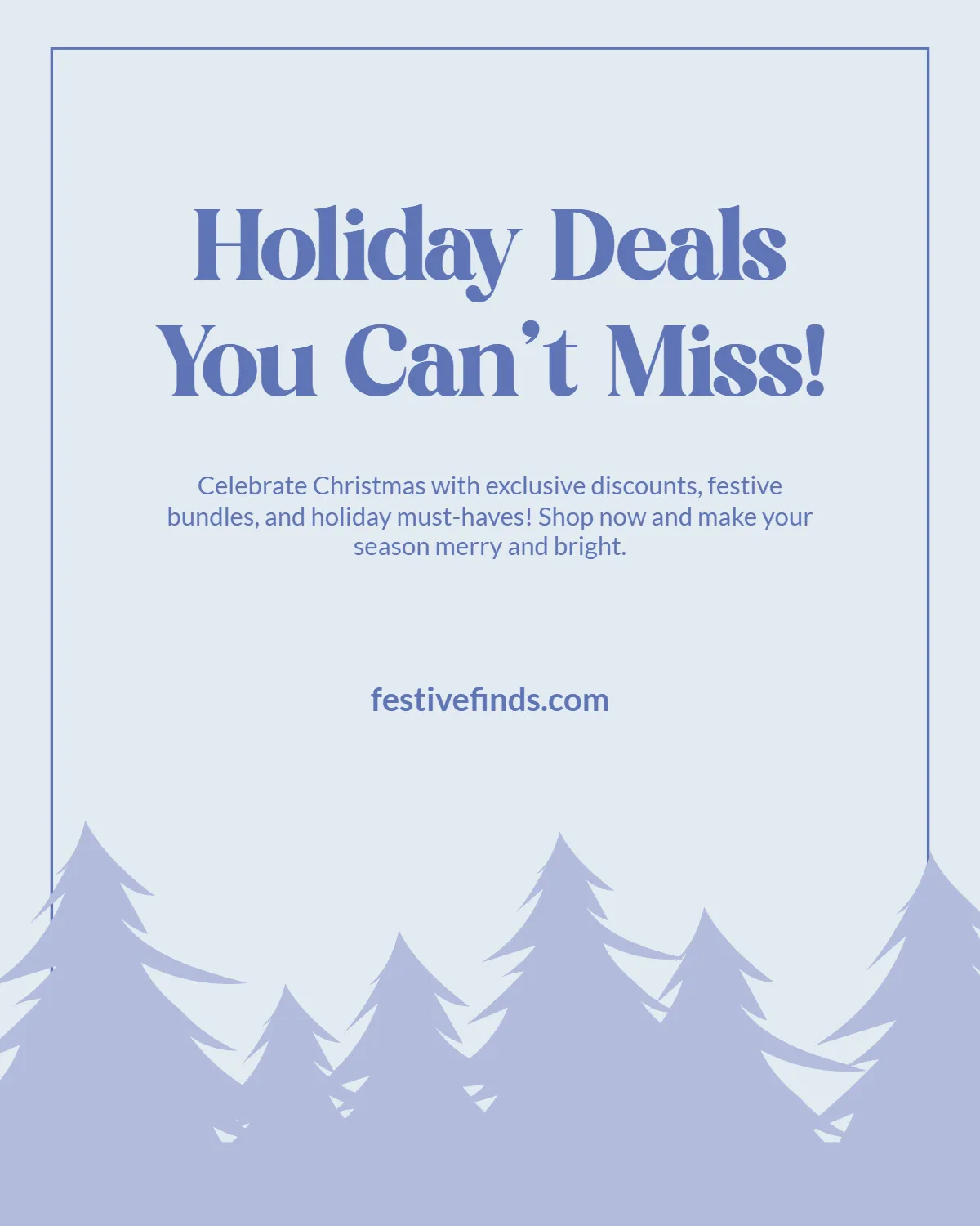 Free Christmas Ads Instagram Post Template to Edit Online