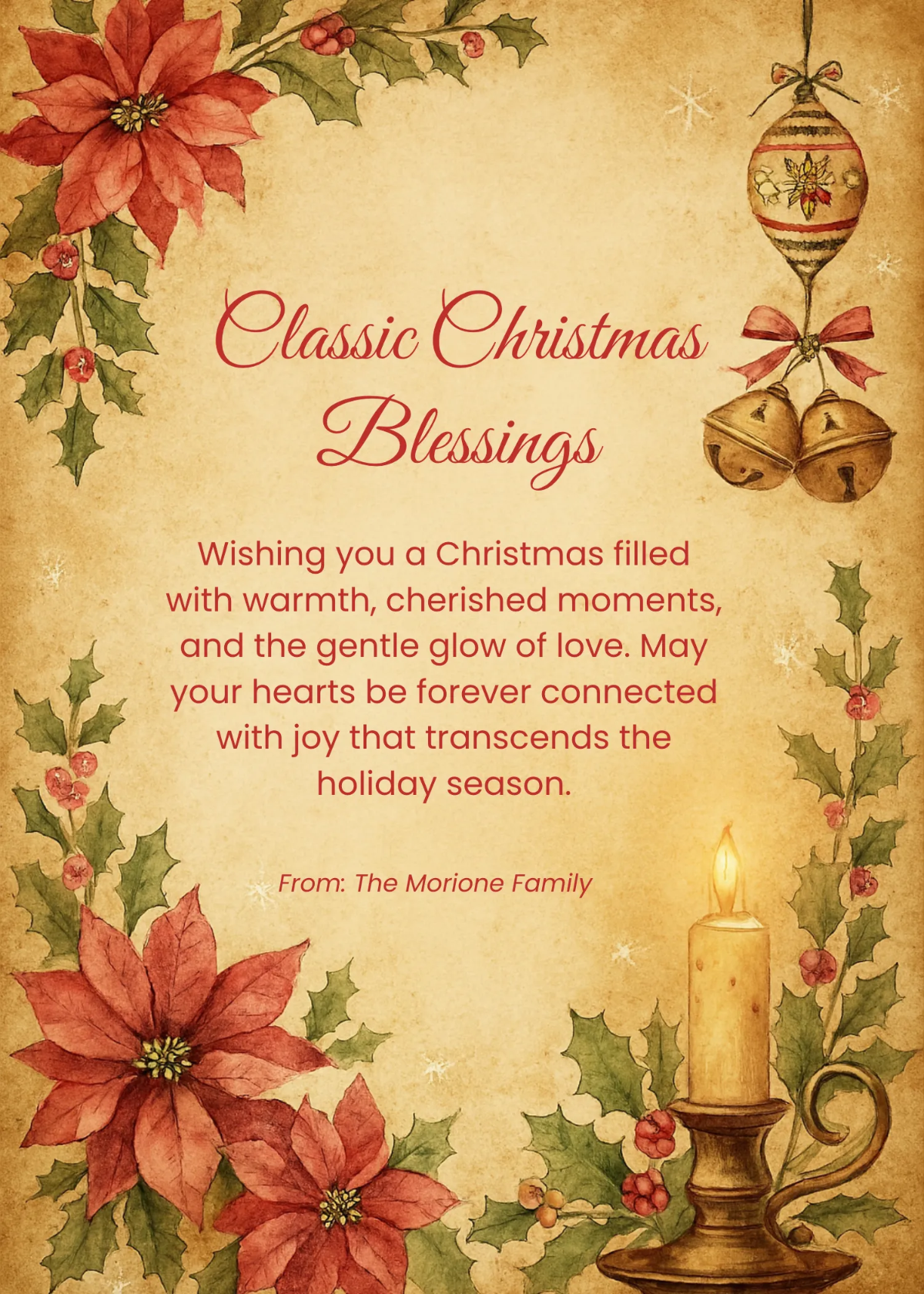 Free Vintage Christmas Wishes Template to Edit Online Free Vintage Christmas Wishes Template to Edit Online