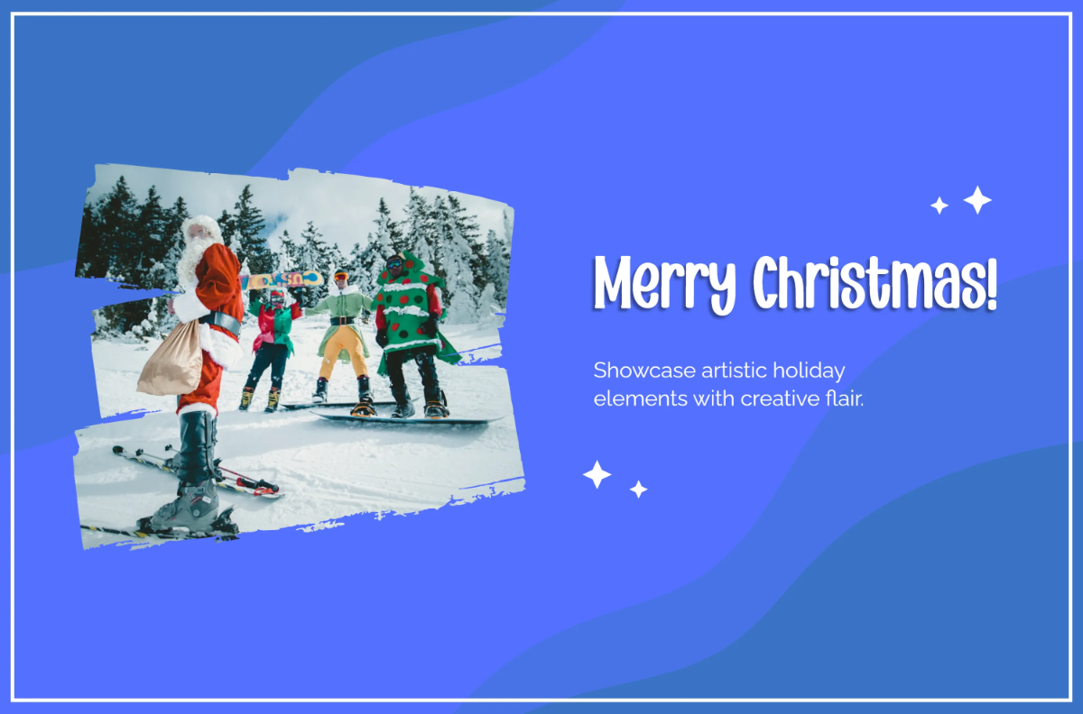 Free Christmas Art Banner Template to Edit Online