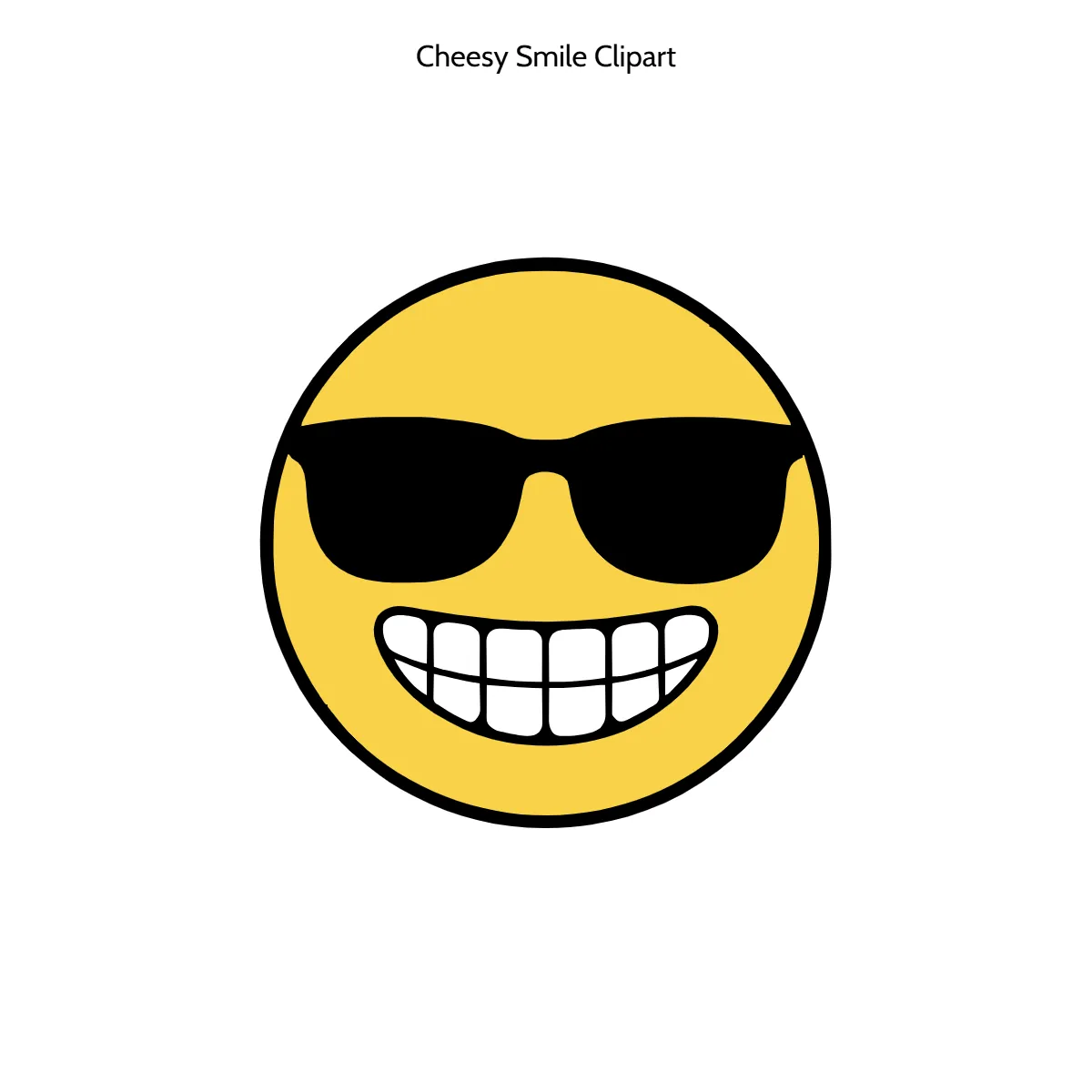 Free Cheesy Smile Vector Clipart (PNG, SVG) to Edit Online