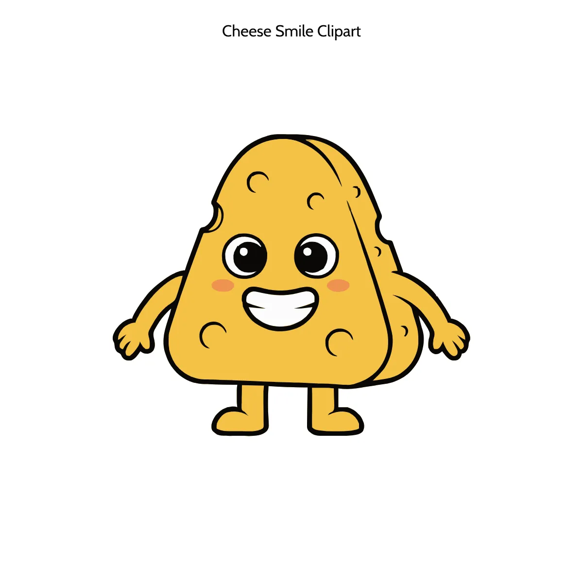 Free Cheese Smile Vector Clipart (PNG, SVG) to Edit Online