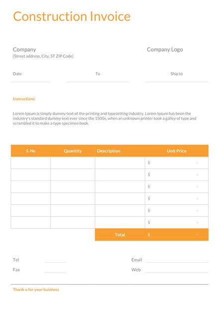 Simple Proforma Invoice Template in Microsoft Word, Excel, Apple Pages ...