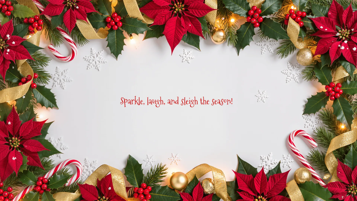 Christmas Border Background Template