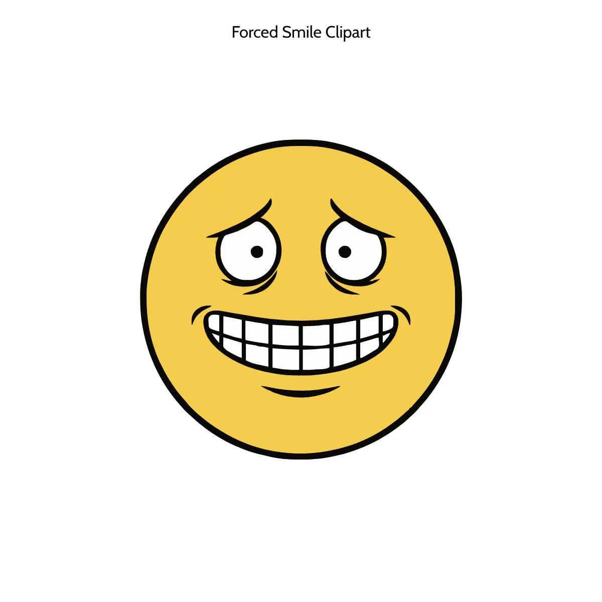 Free Forced Smile Vector Clipart (PNG, SVG) to Edit Online