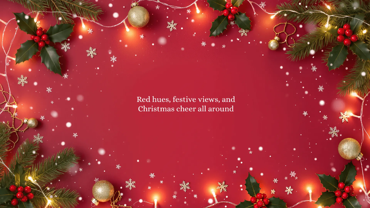 Red Christmas Background Template Red Christmas Background Template