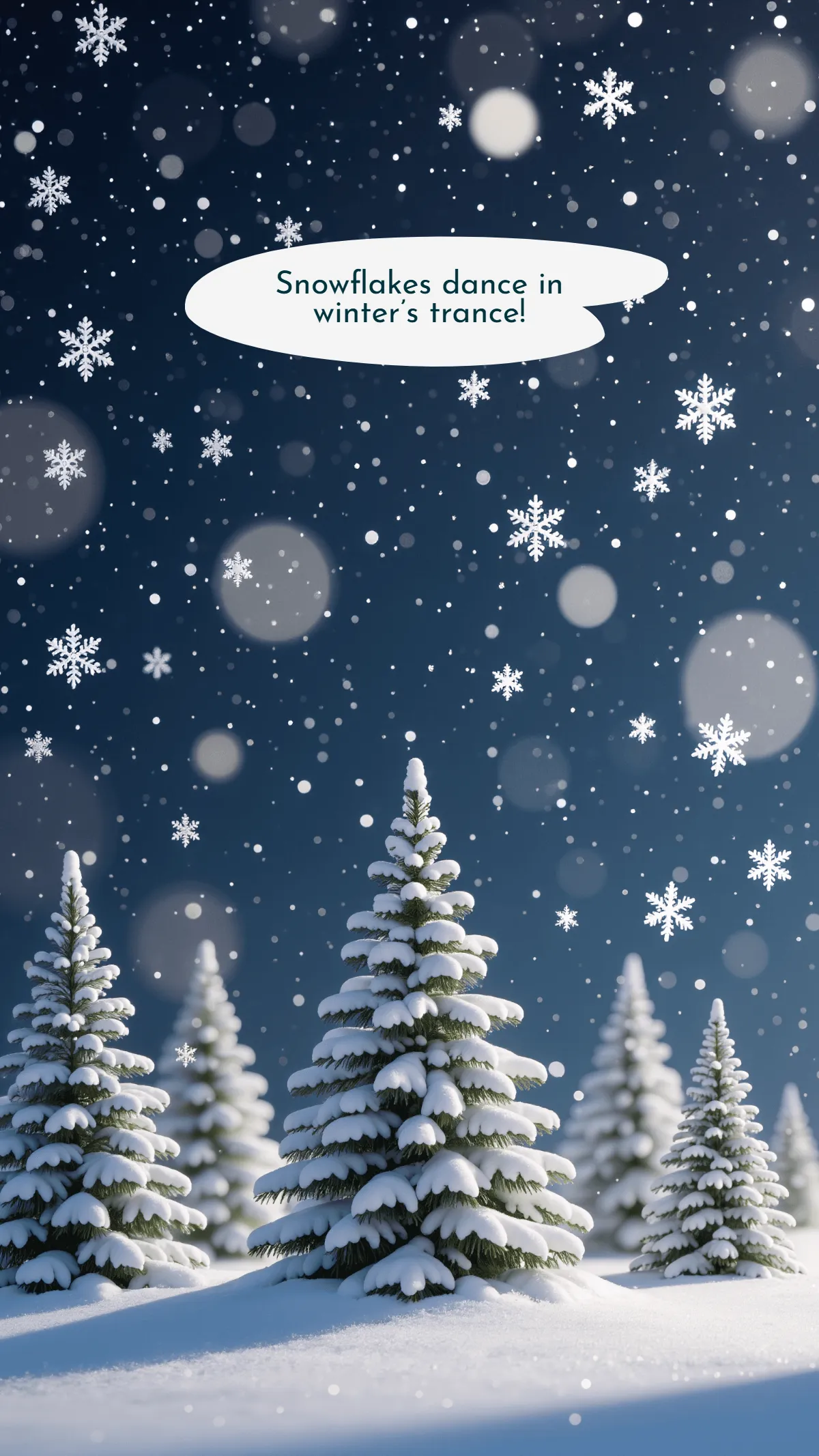 Free Simple Snowflake Wallpaper Template to Edit Online