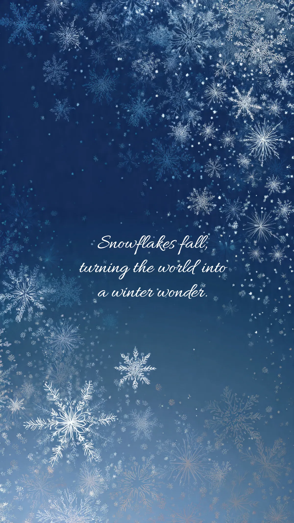 Free Merry Snowfall Wallpaper Template to Edit Online