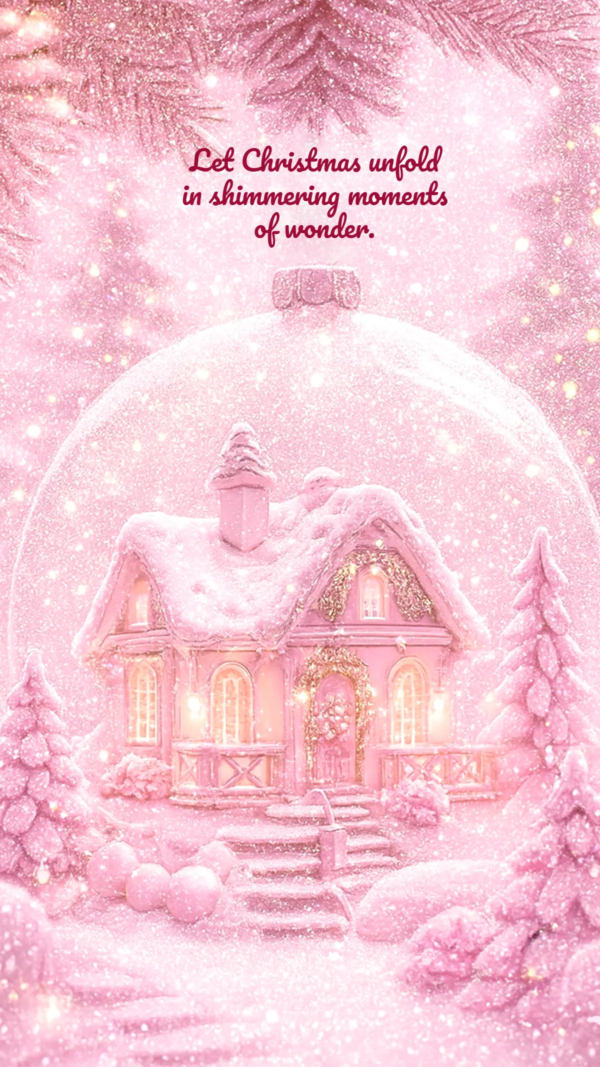 Free Fancy Christmas Mobile Wallpaper Template to Edit Online