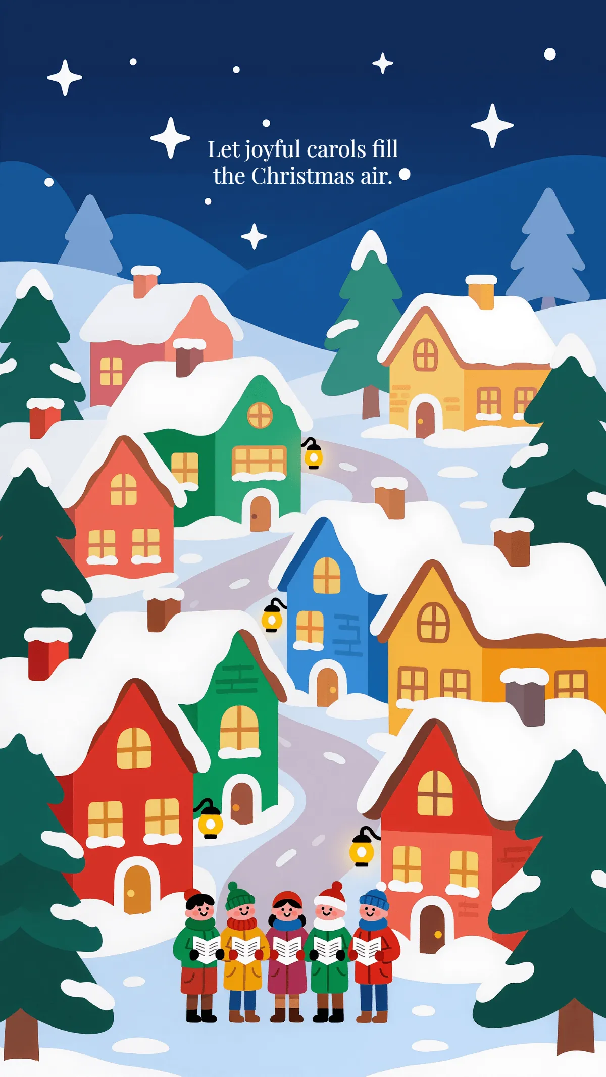 Festive Christmas Mobile Wallpaper Template Festive Christmas Mobile Wallpaper Template