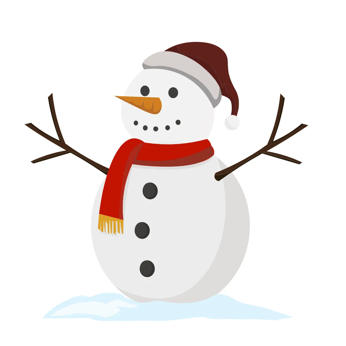 Free Snowman Clipart Template to Edit Online