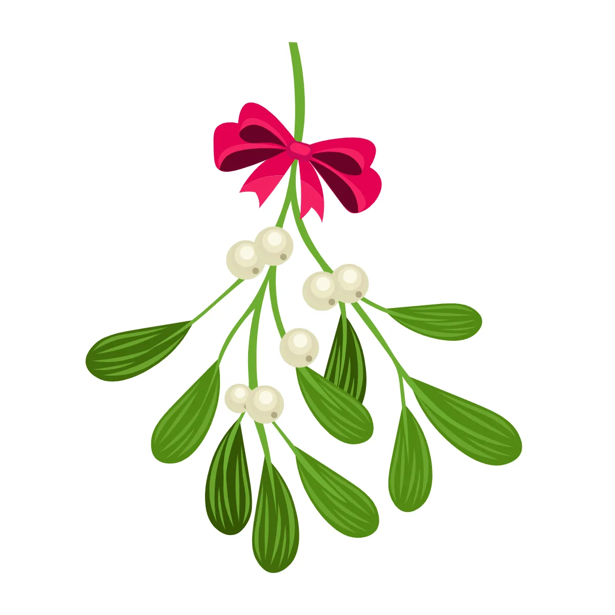 Free Mistletoe Branch Clipart Template to Edit Online