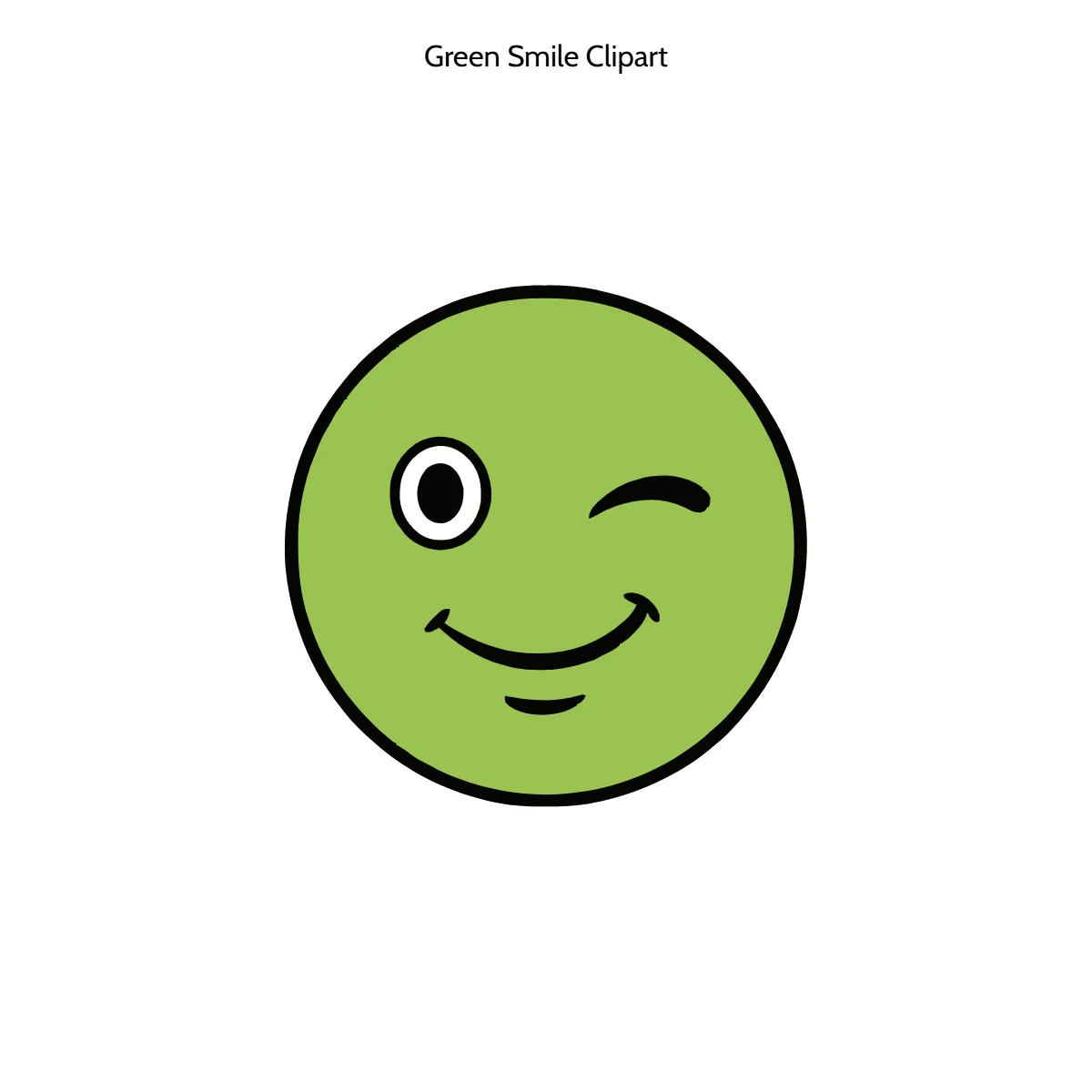 Free Green Smile Clipart Template to Edit Online