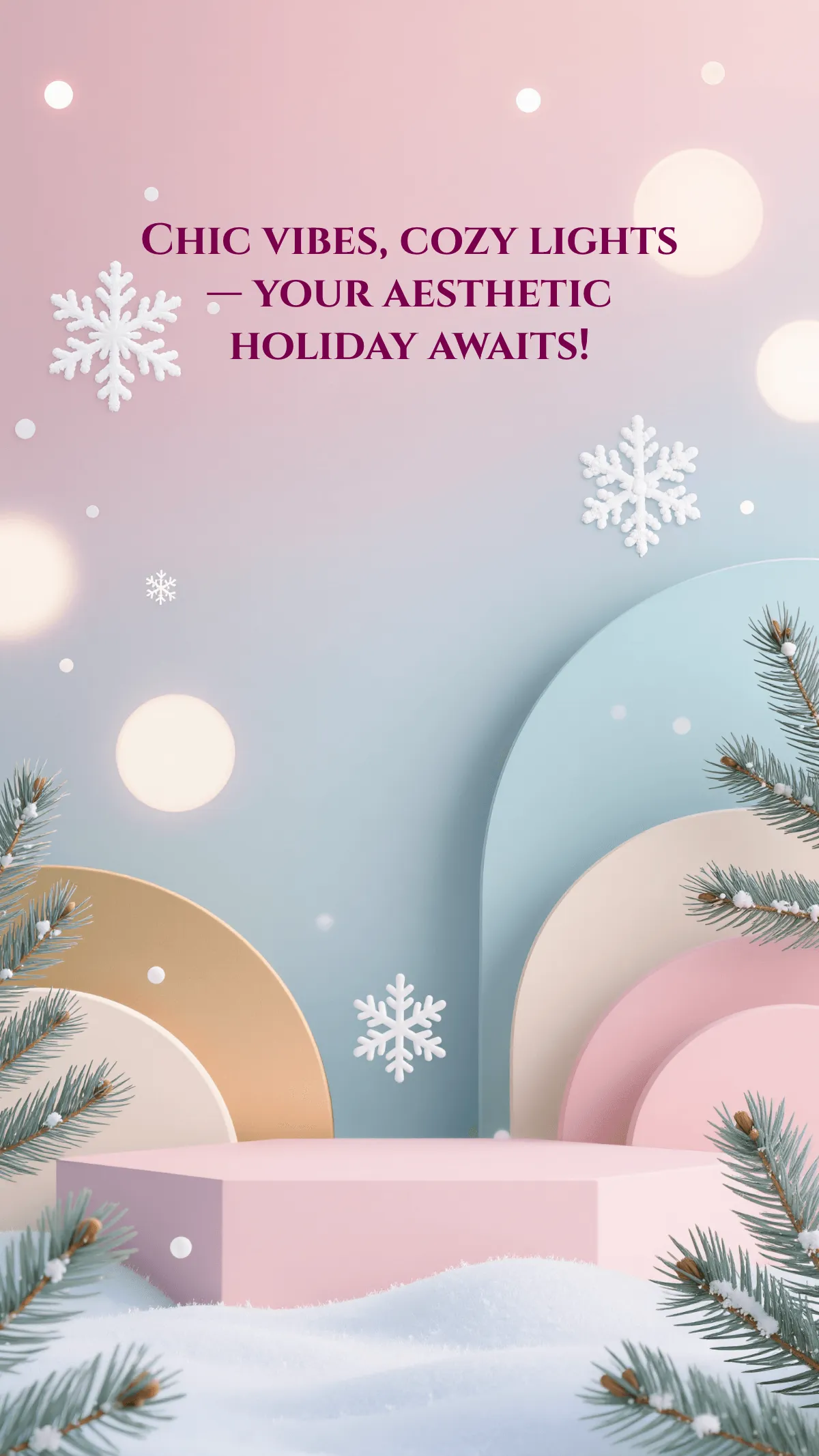 Free Aesthetic Holiday Wallpaper Template to Edit Online